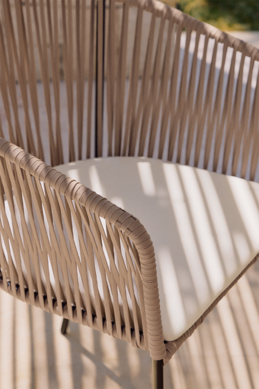 Outdoor chair CORDOVA, honey and black