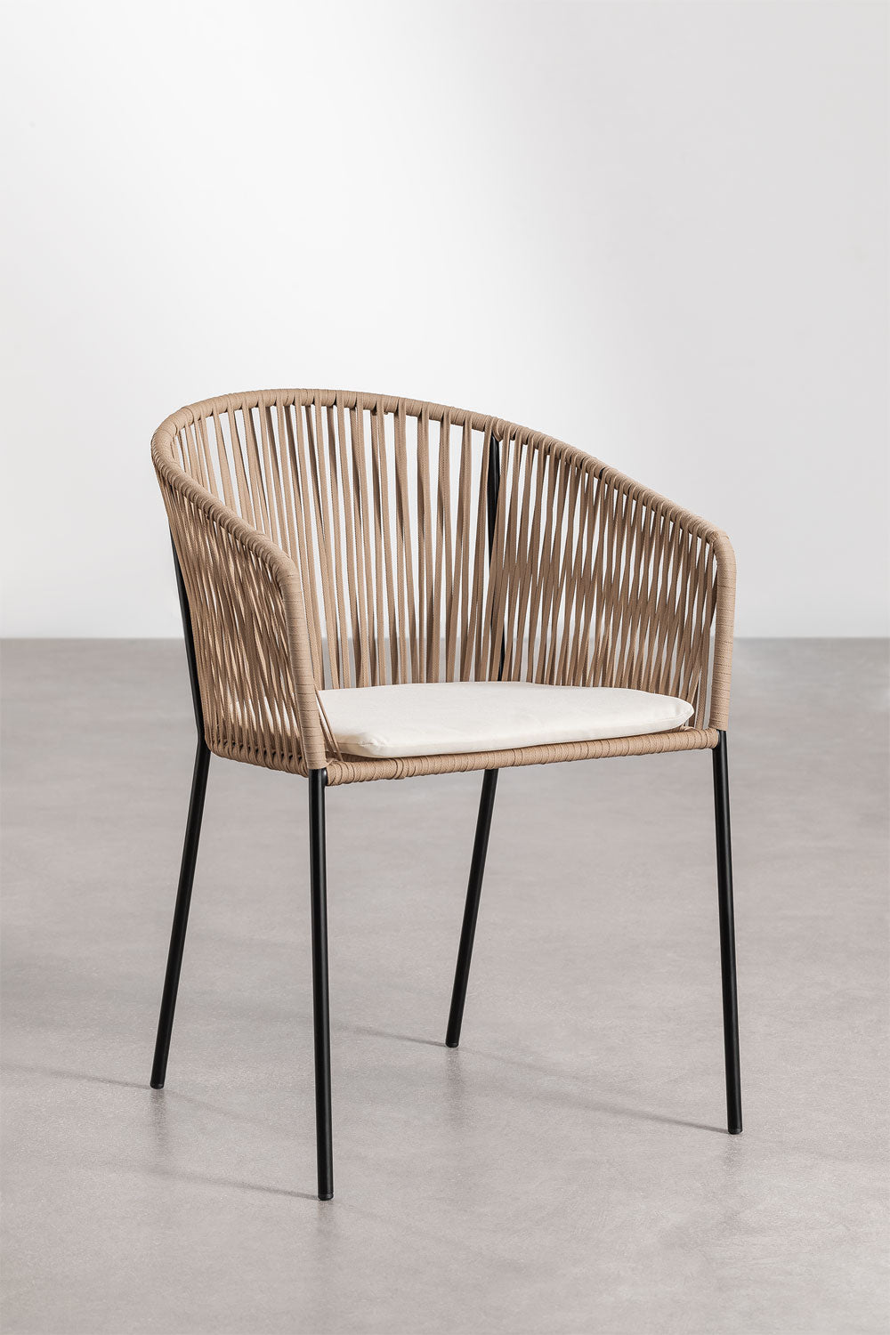 Outdoor chair CORDOVA, honey and black