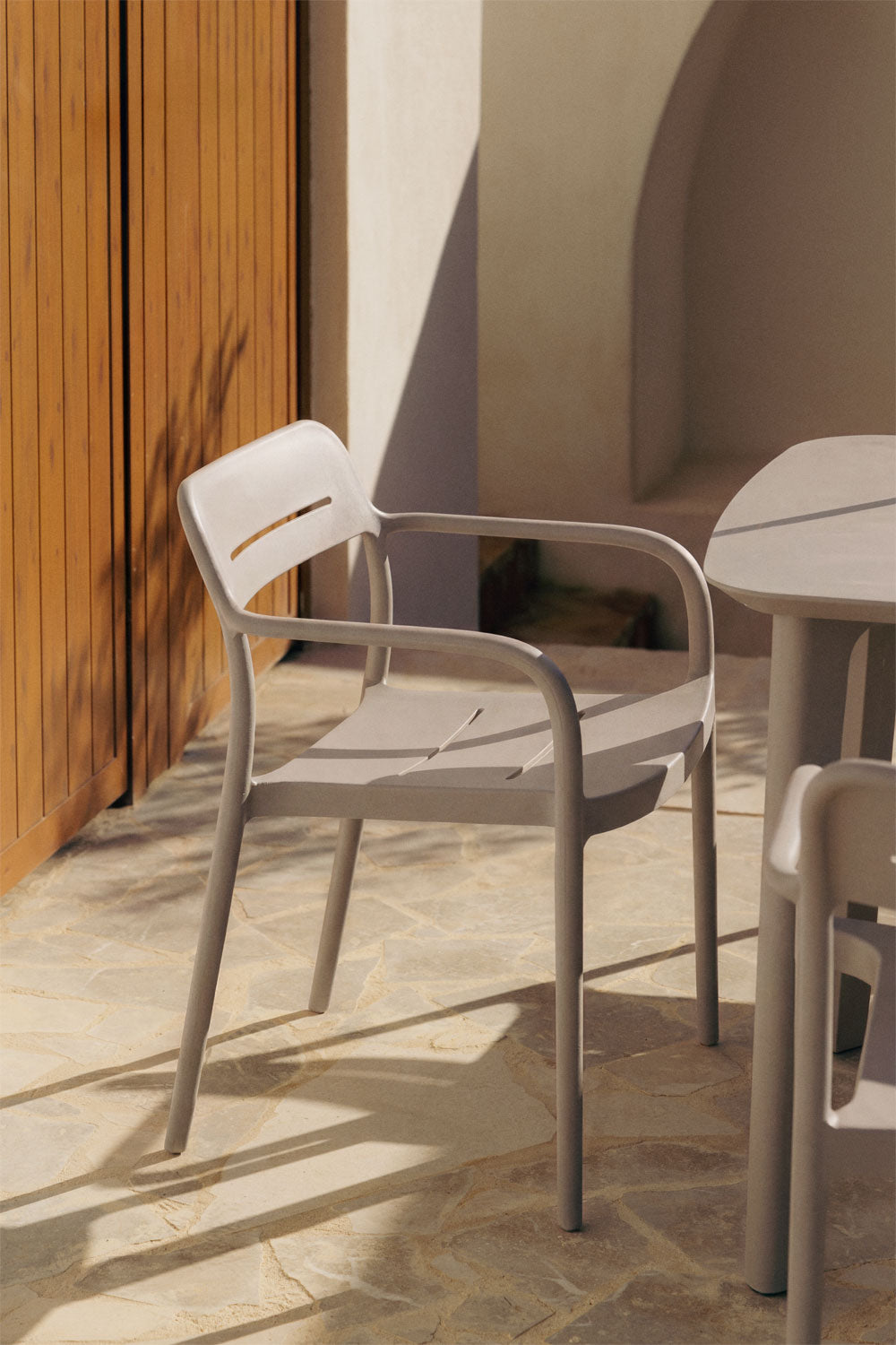 Outdoor chair GRZARA, mocha brown