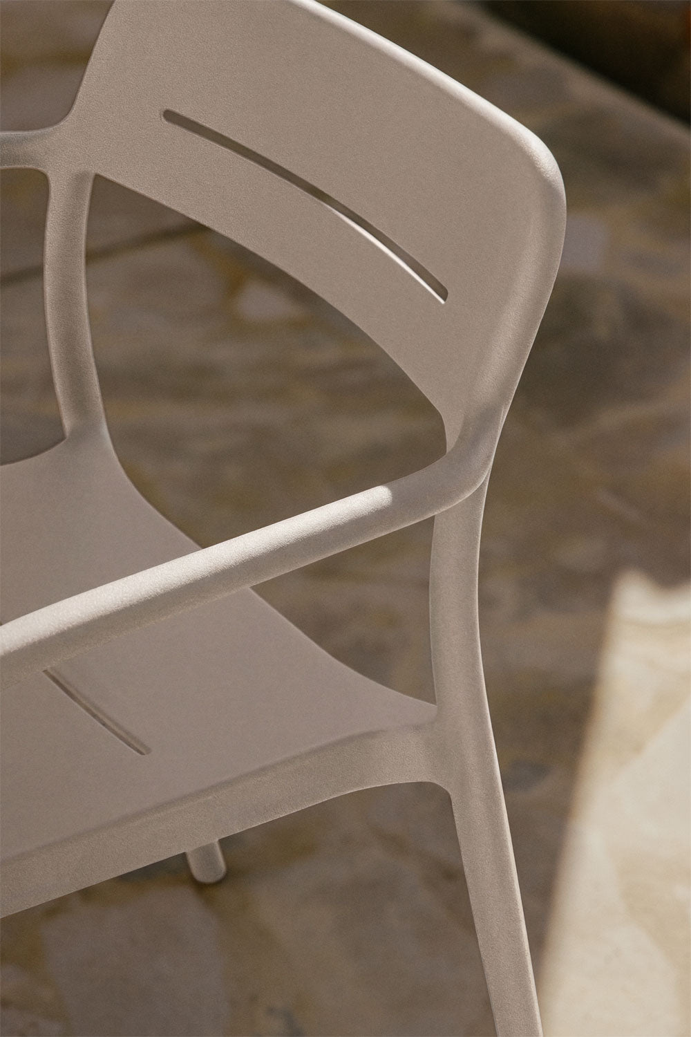 Outdoor chair GRZARA, mocha brown