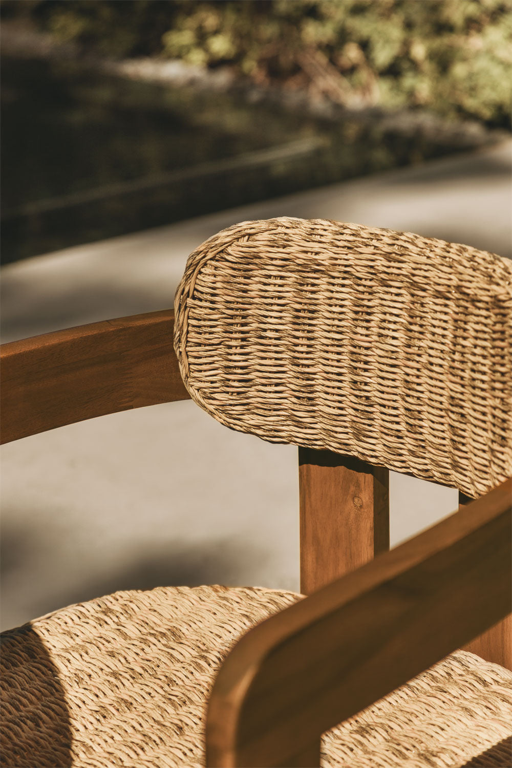 Outdoor chair KORALO, dark acacia brown