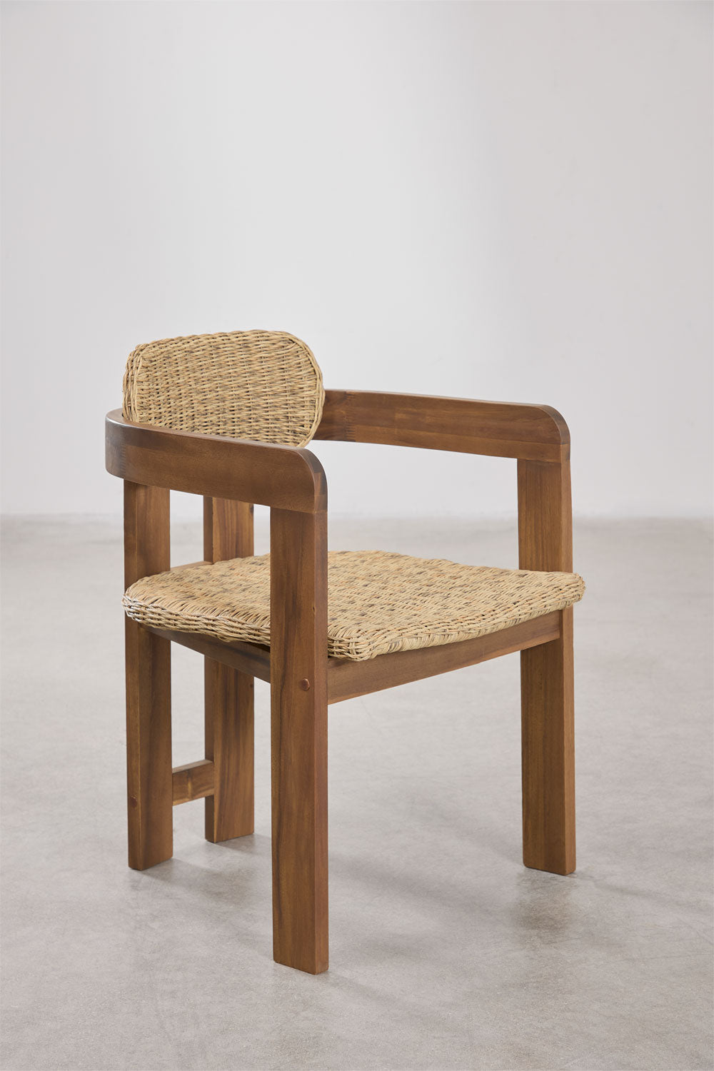 Outdoor chair KORALO, dark acacia brown