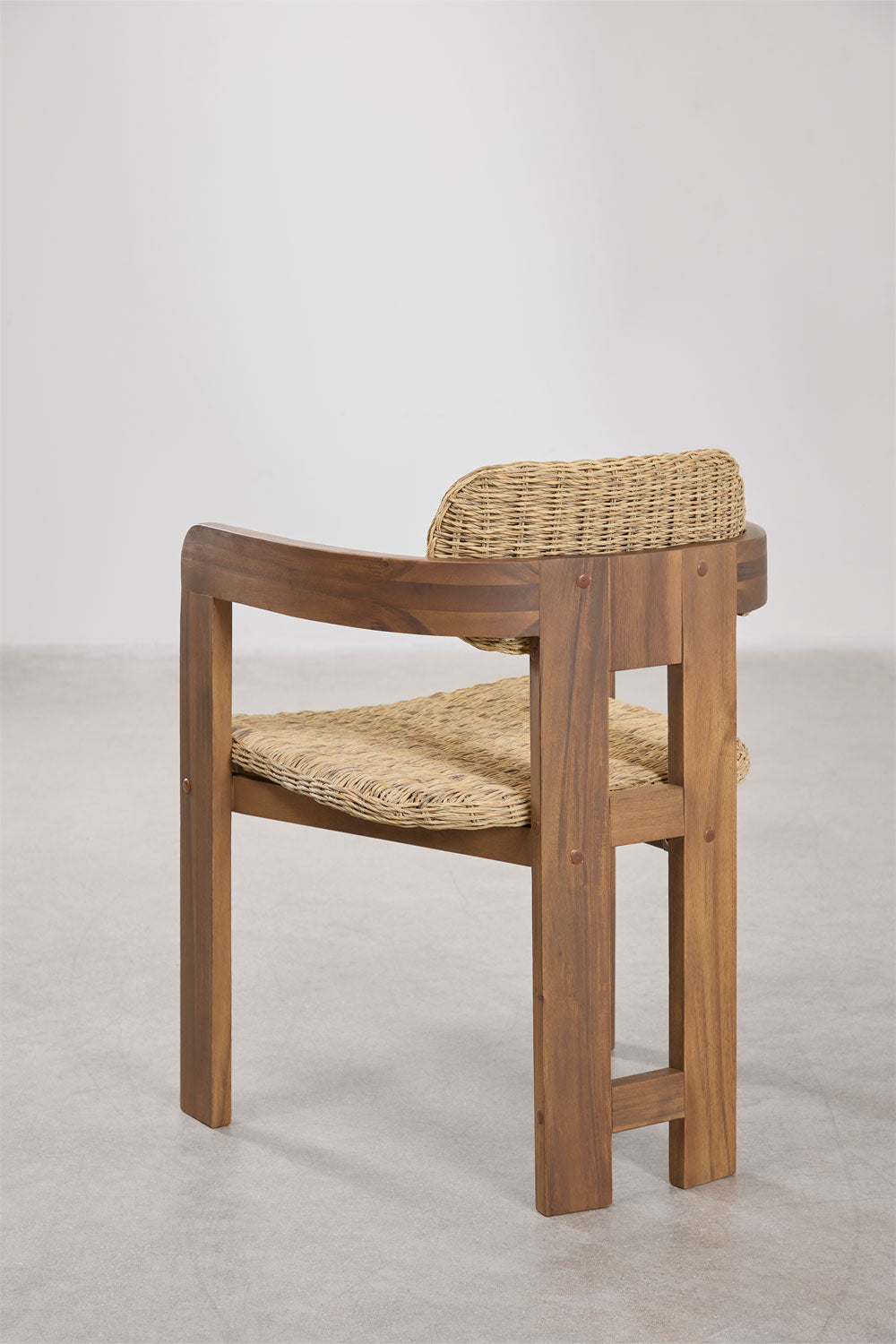 Outdoor chair KORALO, dark acacia brown