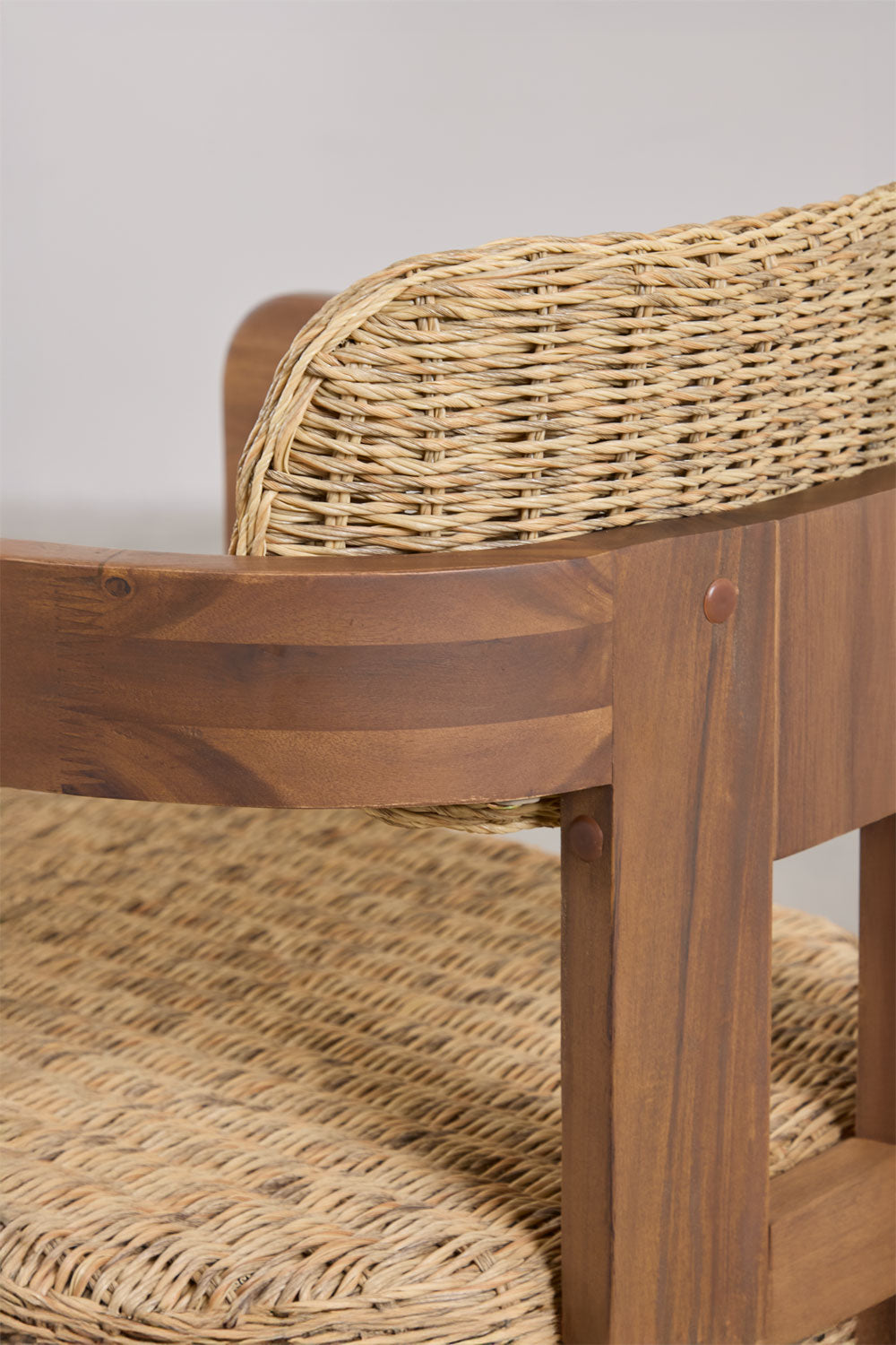 Outdoor chair KORALO, dark acacia brown