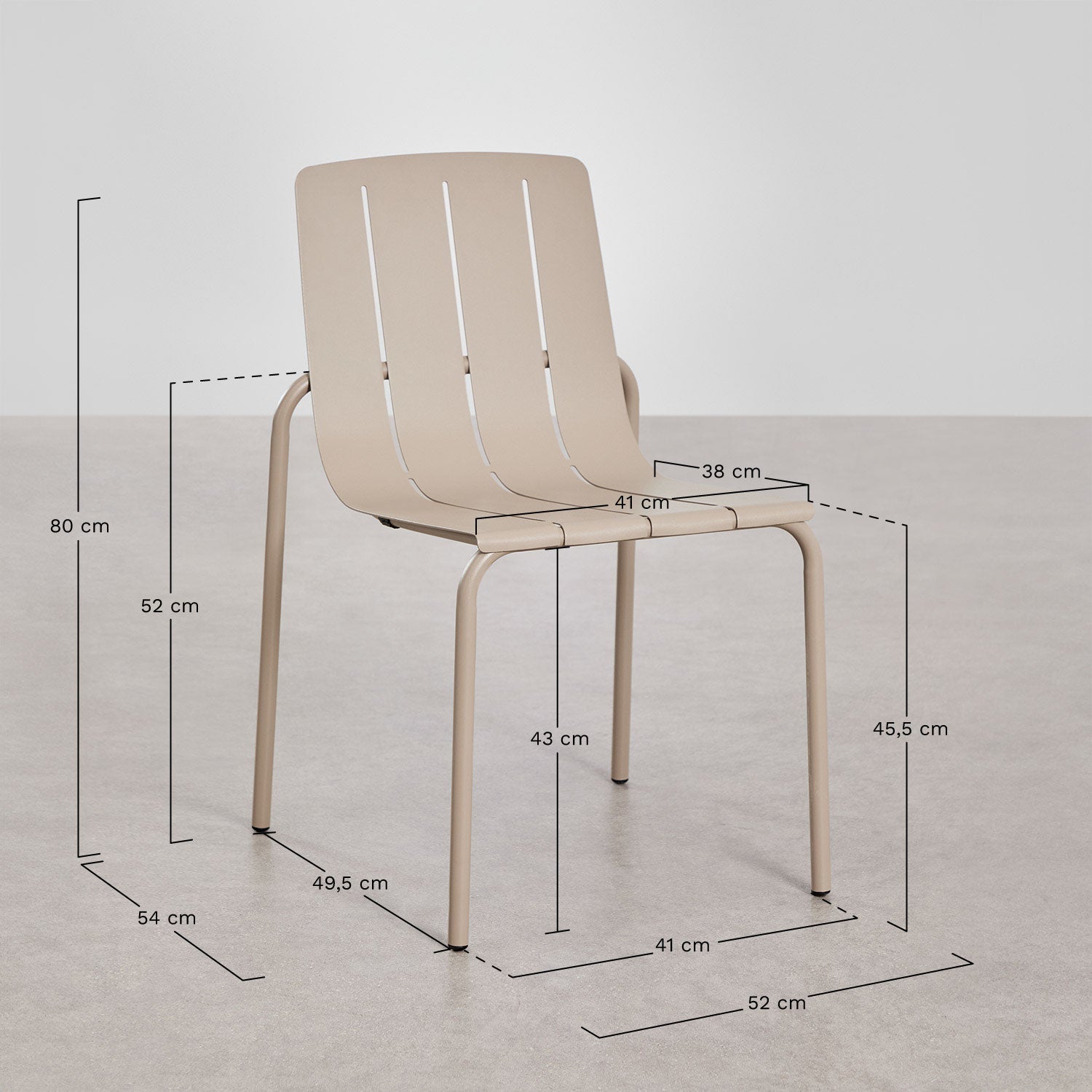 Outdoor chair MOKANO, mocha brown