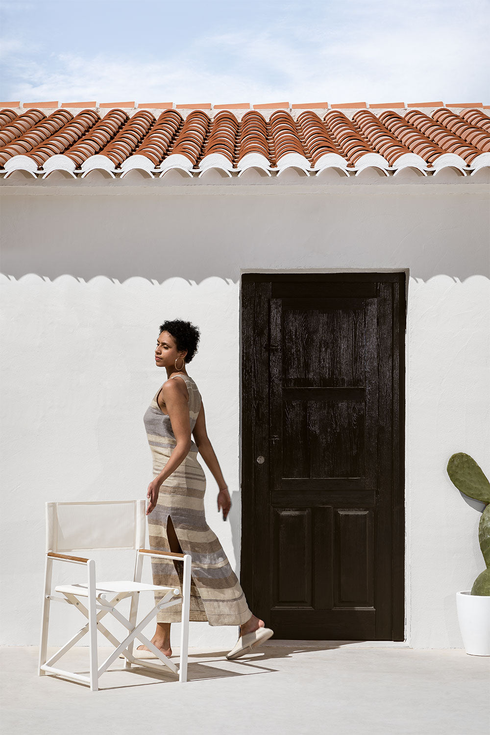 Outdoor chair SOLARO, white