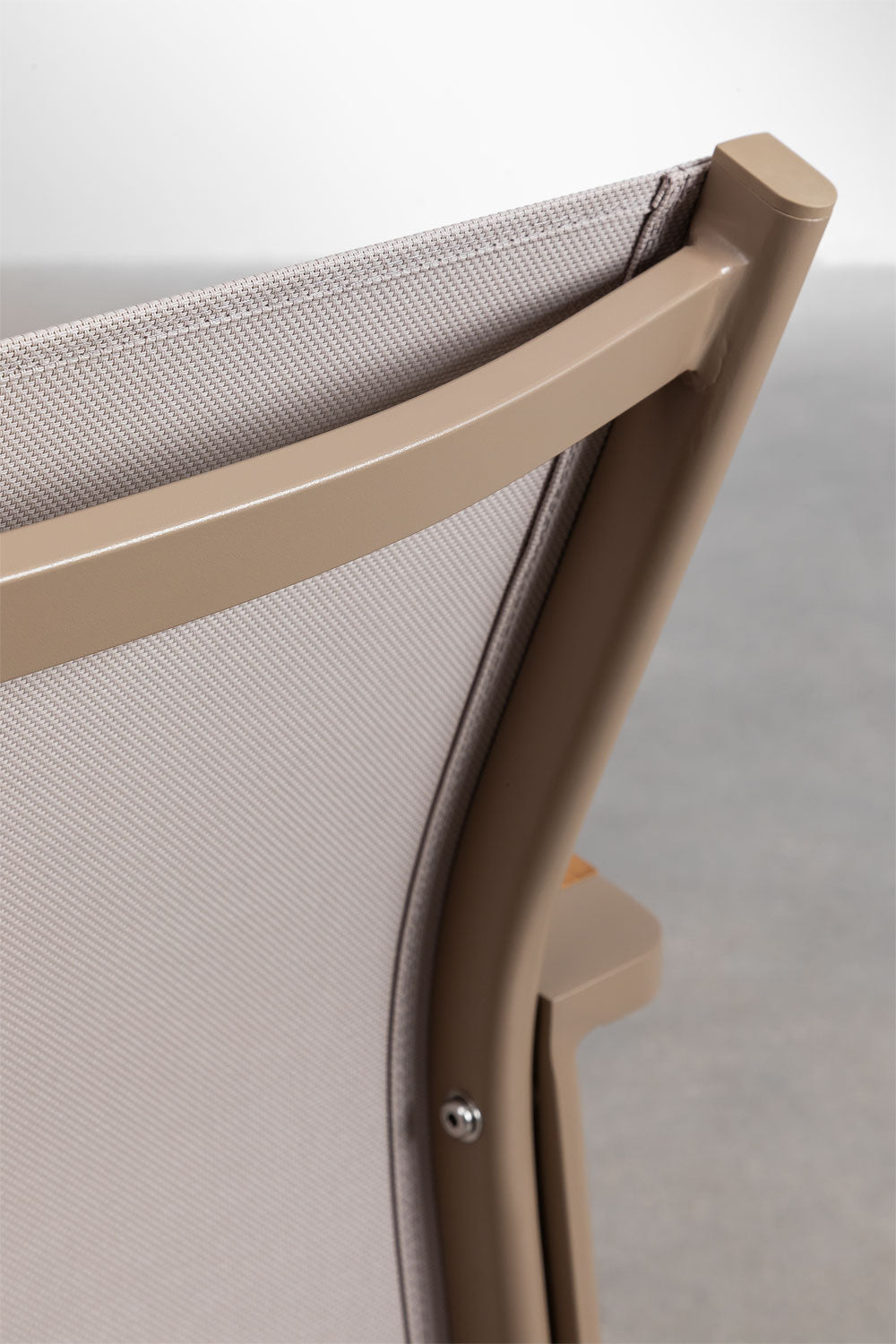 Outdoor chair with armrests COMODO, mocha brown