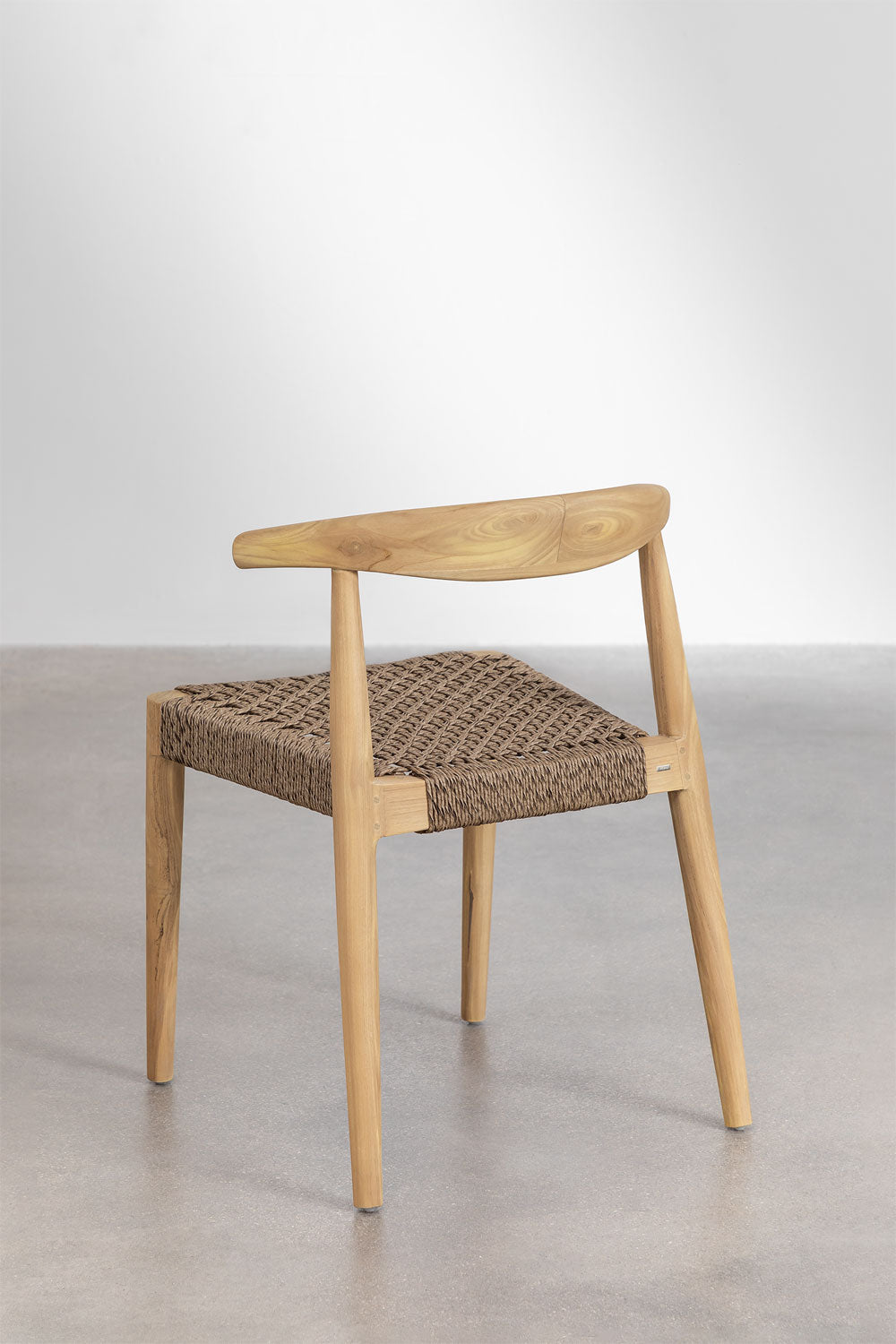 VALDO outdoor chair, natural wood