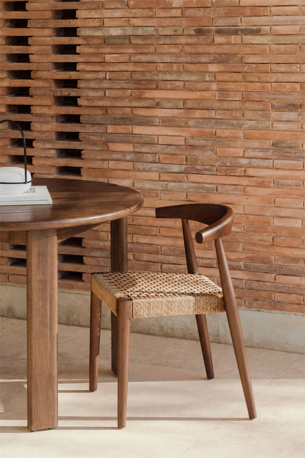 Outdoor chair VALDO, dark wood