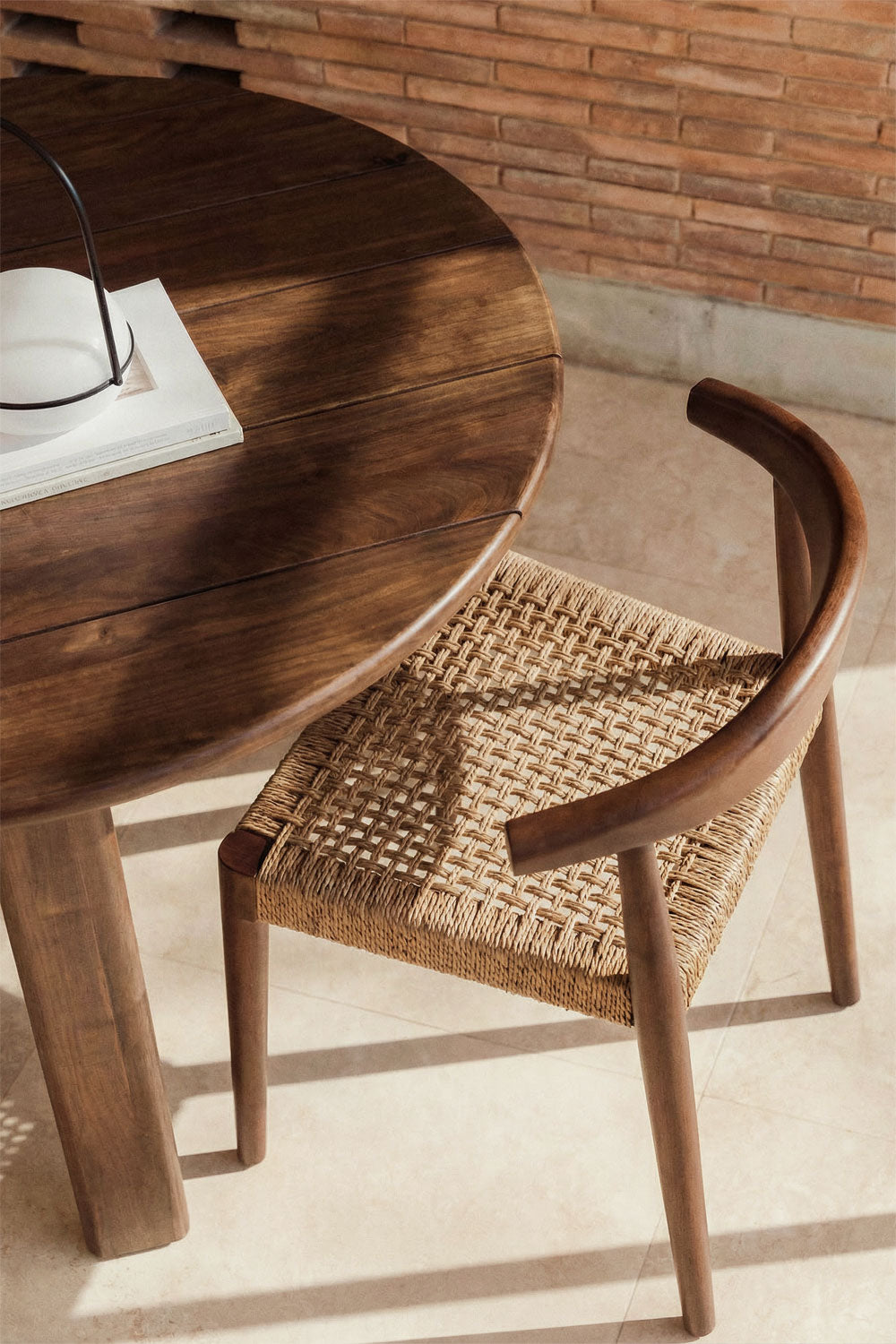 Outdoor chair VALDO, dark wood
