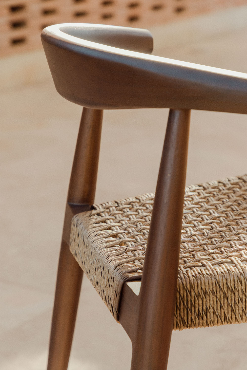 Outdoor chair VALDO, dark wood