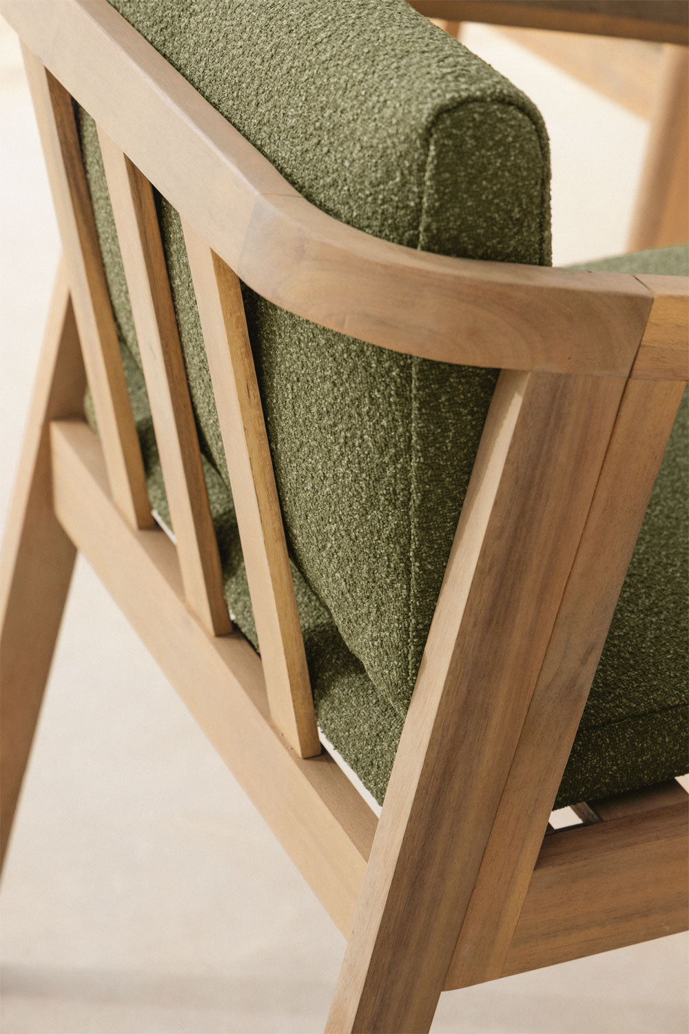Outdoor chair VIRVO, acacia, light (2 pcs.)