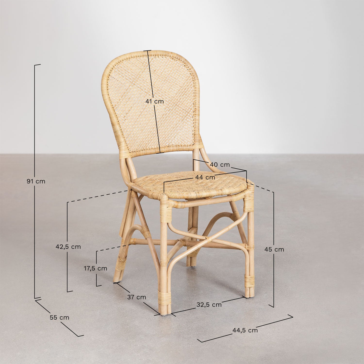 Outdoor chair ZARIEL, honey (1 pc.)
