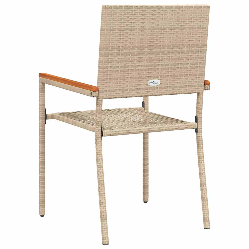 Lauko krėslai 4 pcs Kremas, Rudas - Namų Idėja