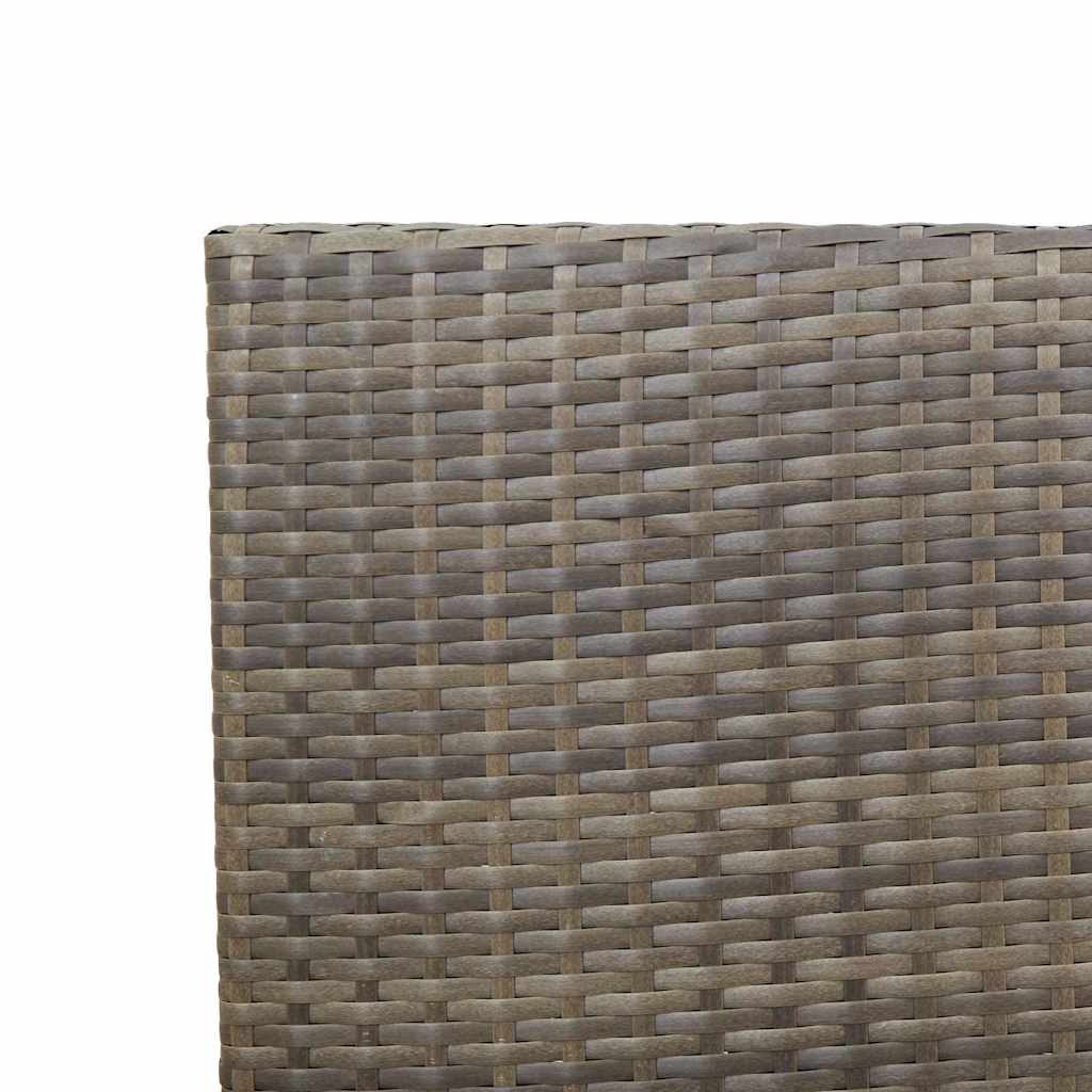 Lauko krėslai 4 pcs Pilka, Ruda - Namų Idėja