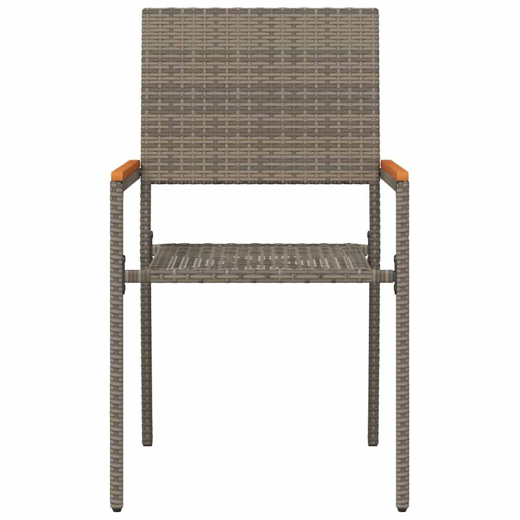 Lauko krėslai 4 pcs Pilka, Ruda - Namų Idėja
