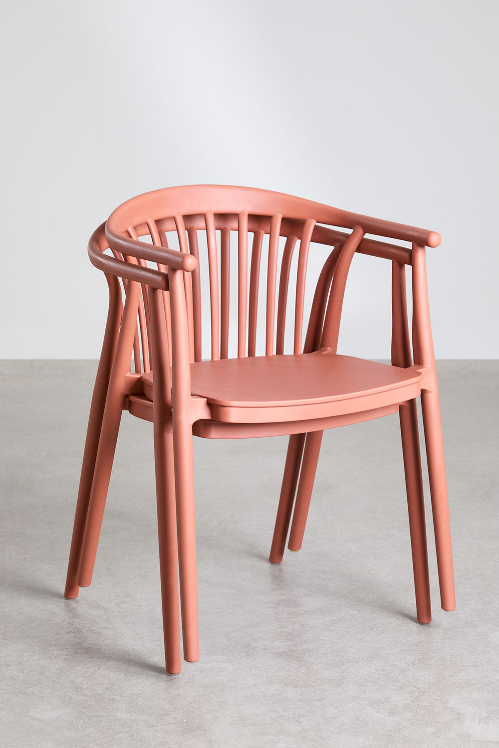 ROCCO outdoor armchair, terracotta