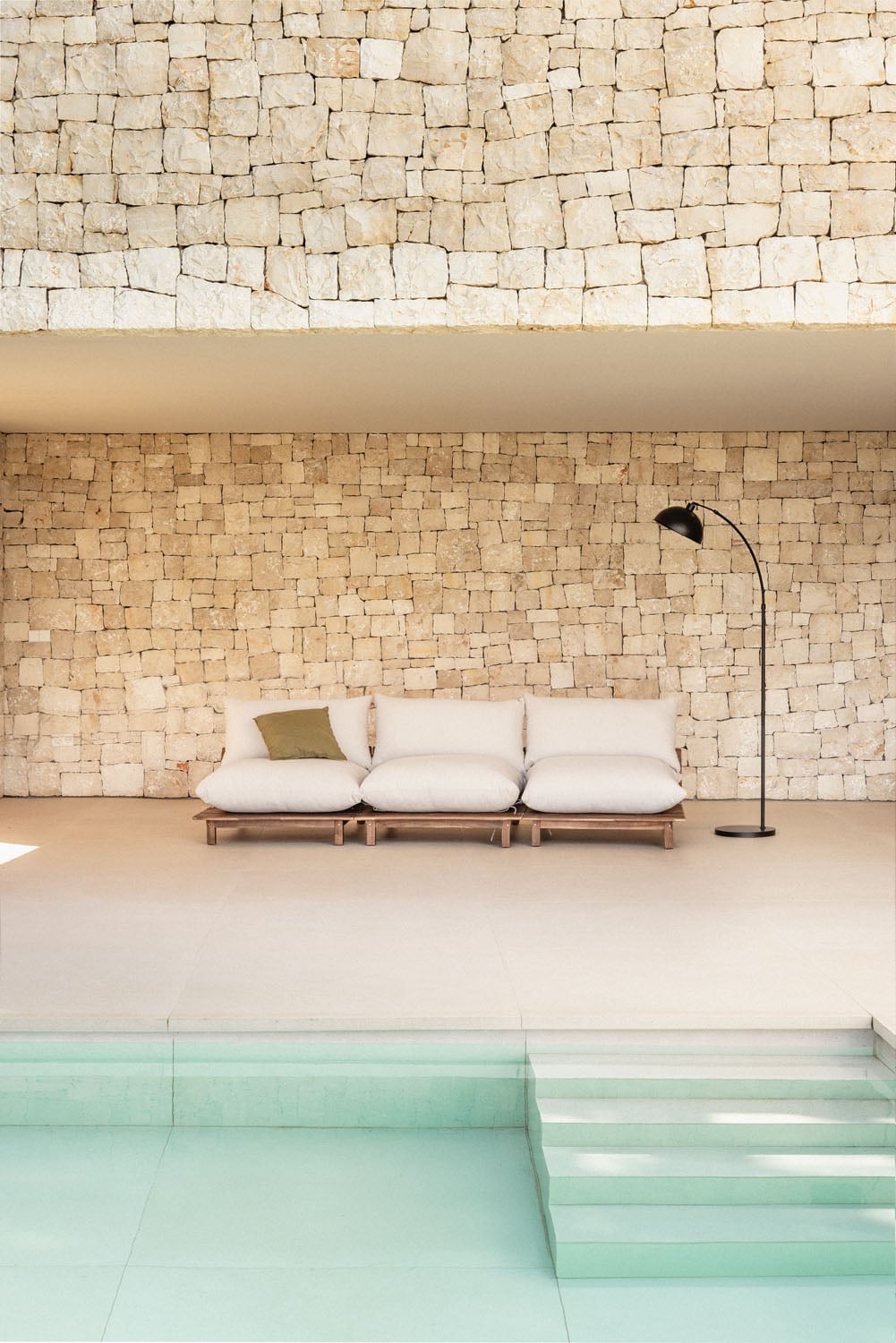 Lauko modulinė sofa ALBA (3 dalių), pilka