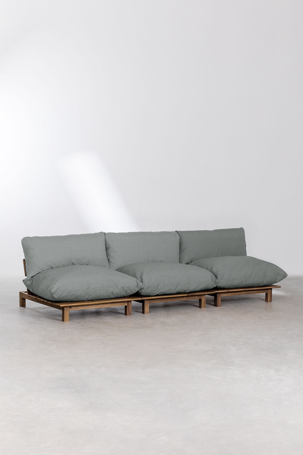 Lauko modulinė sofa ALBA (3 dalių), pilka