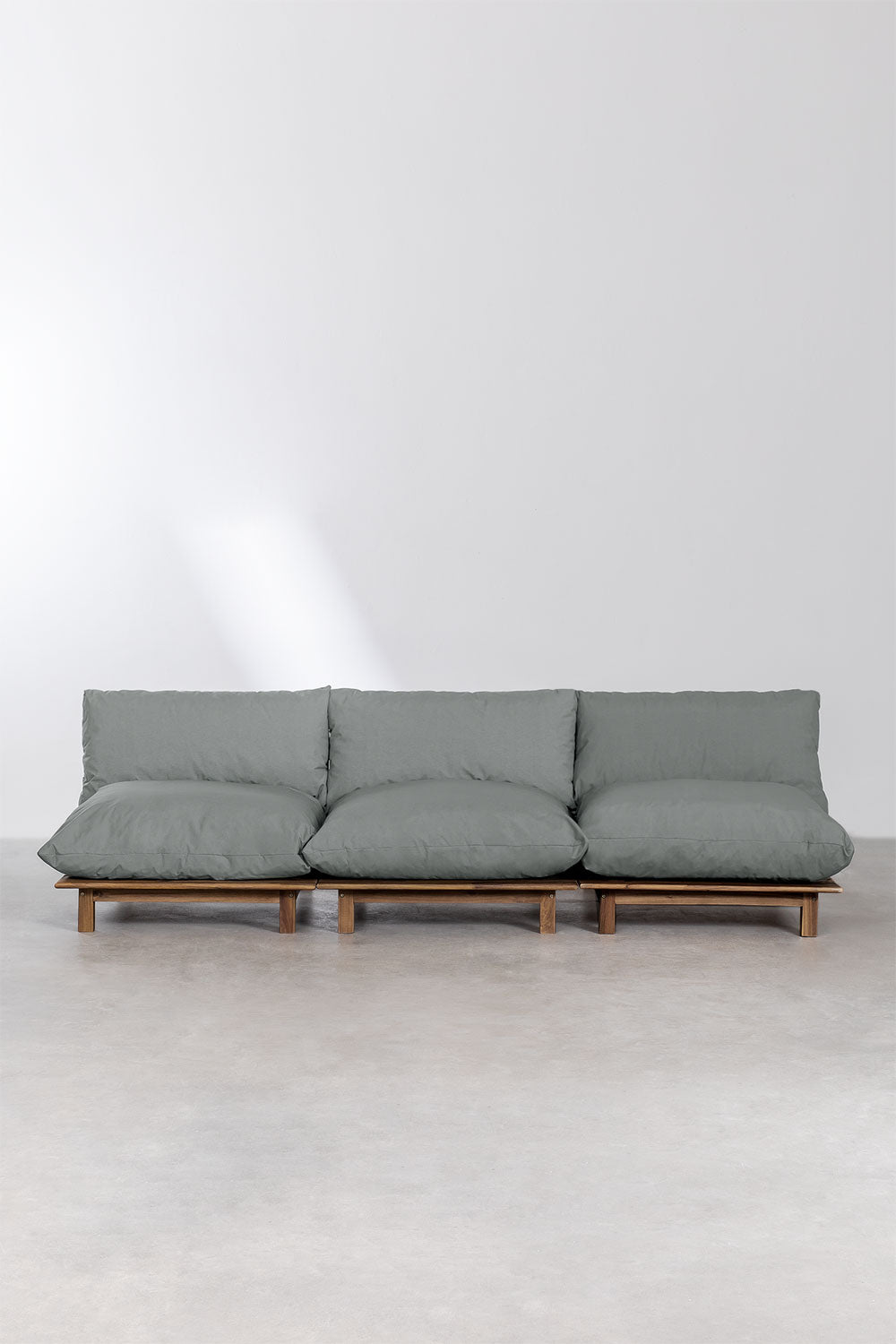 Lauko modulinė sofa ALBA (3 dalių), pilka