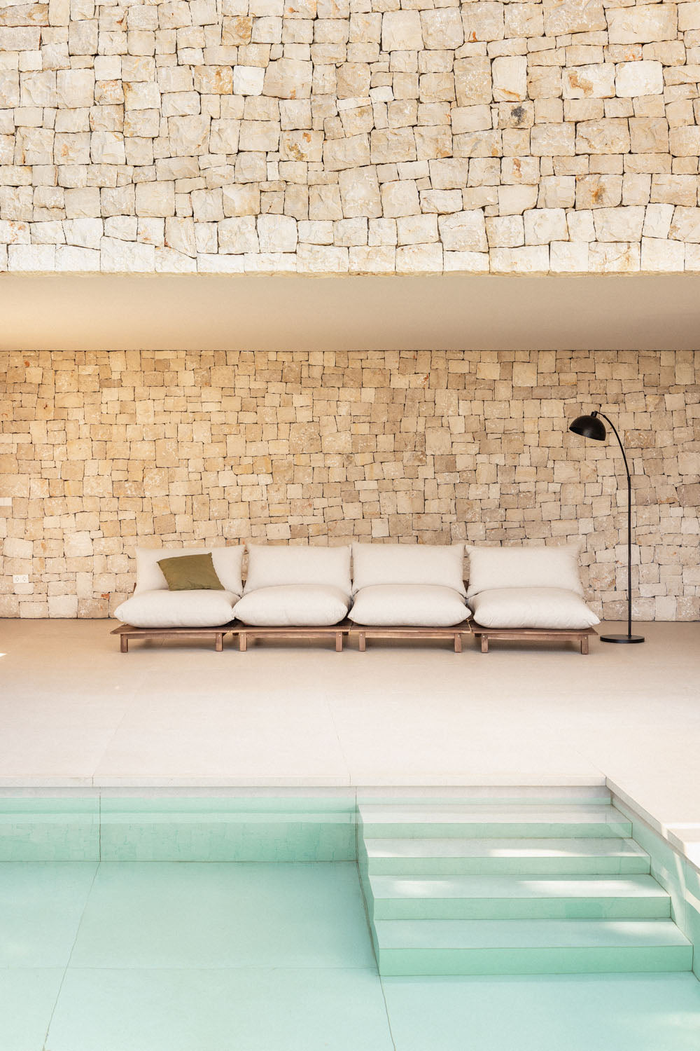 Lauko modulinė sofa ALBA, 4 dalių, pilka