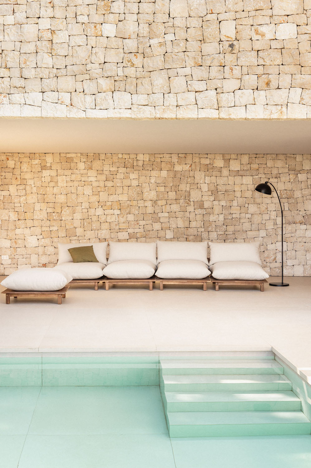 Lauko modulinė sofa ALBA su pakoju, pilka