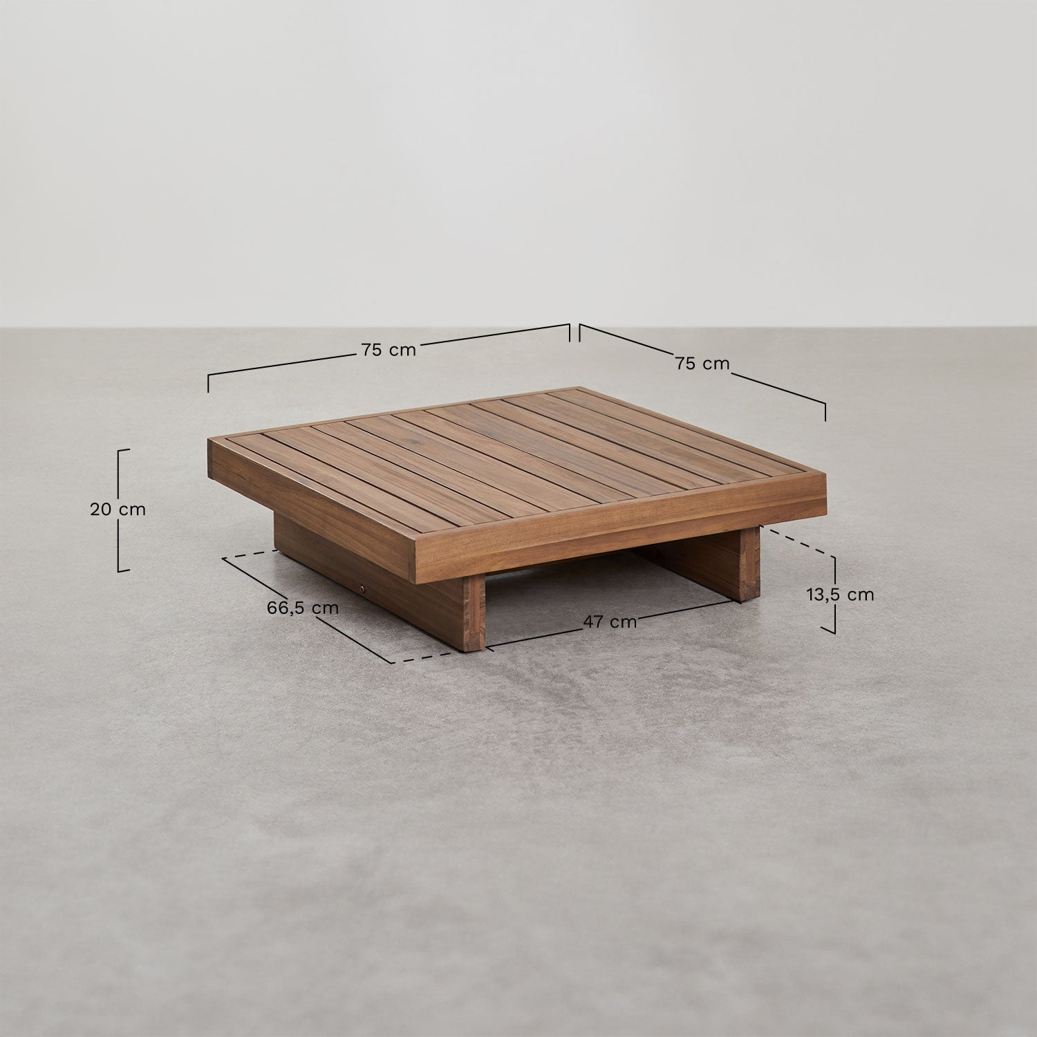 FORTO outdoor modular sofa, 2-seater with table
