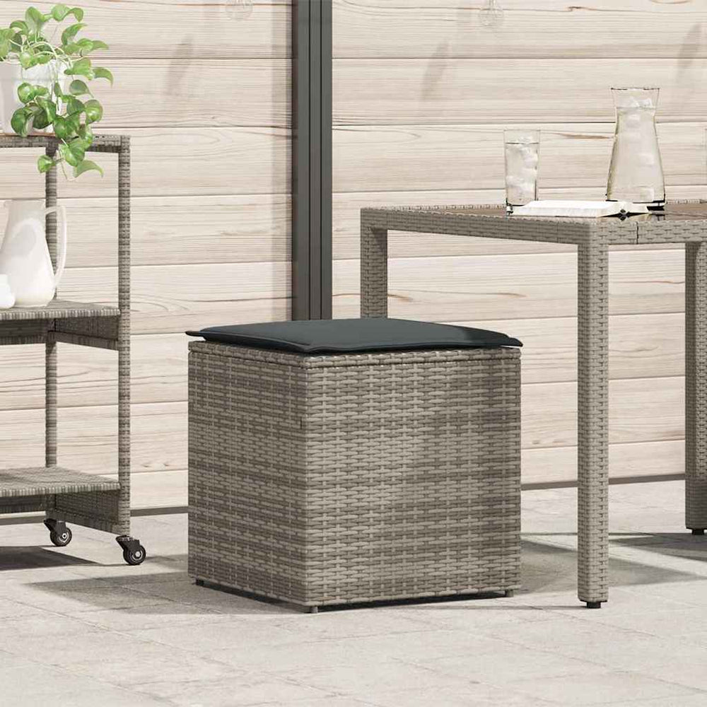 Lauko Sandėliavimo Dėžė Pilka ir Tamsiai Pilka Ratanas Didelė - Namų Idėja