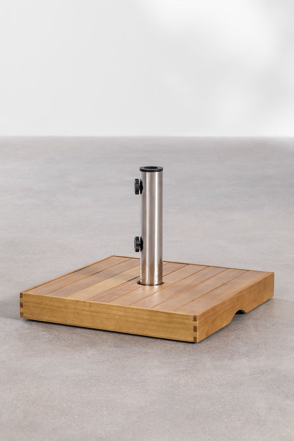BASIO Parasol Base, oak, square