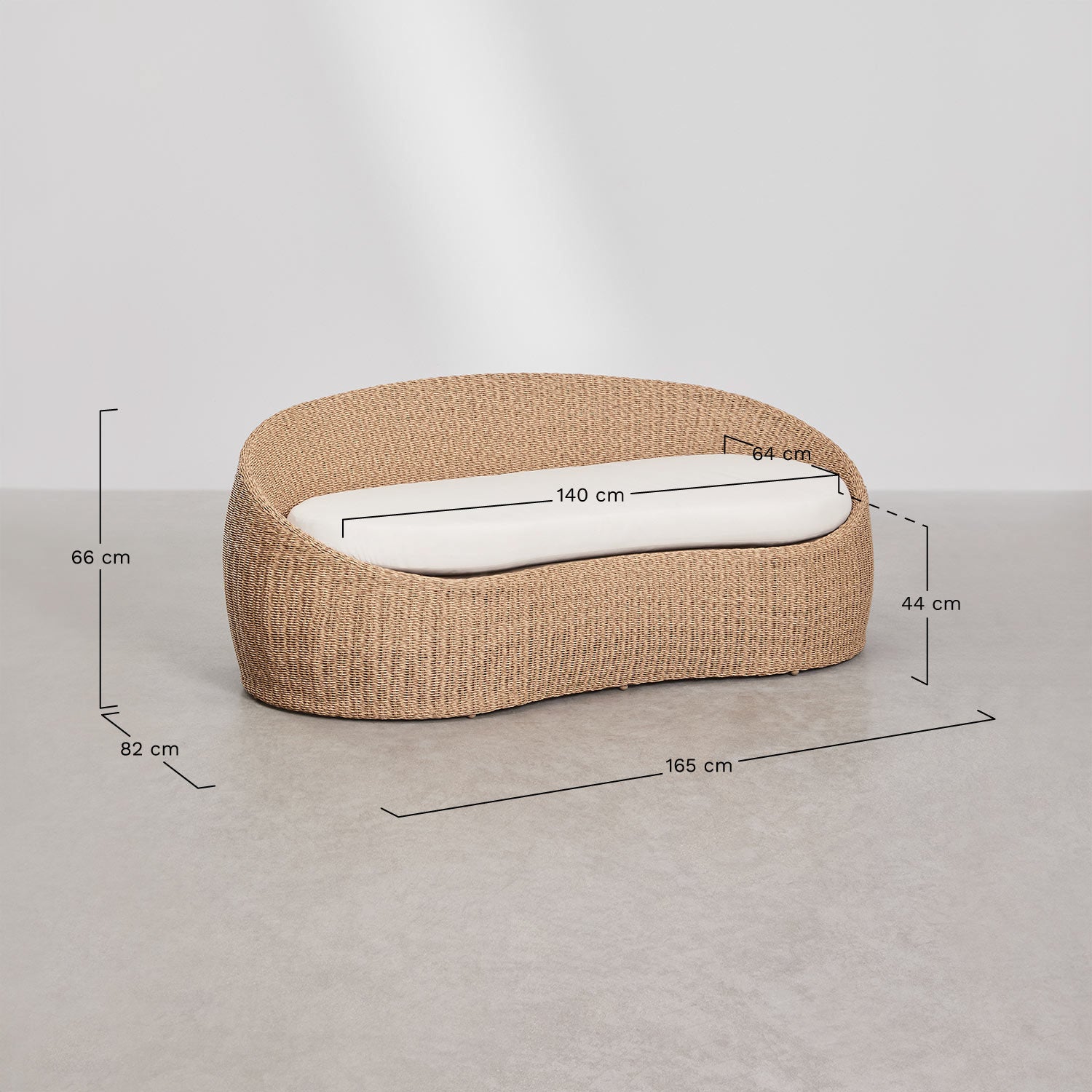 Lauko sofa BALI, 3 vietų