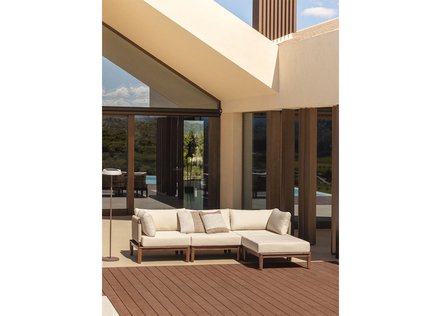 Outdoor sofa MODENA, with ottoman.