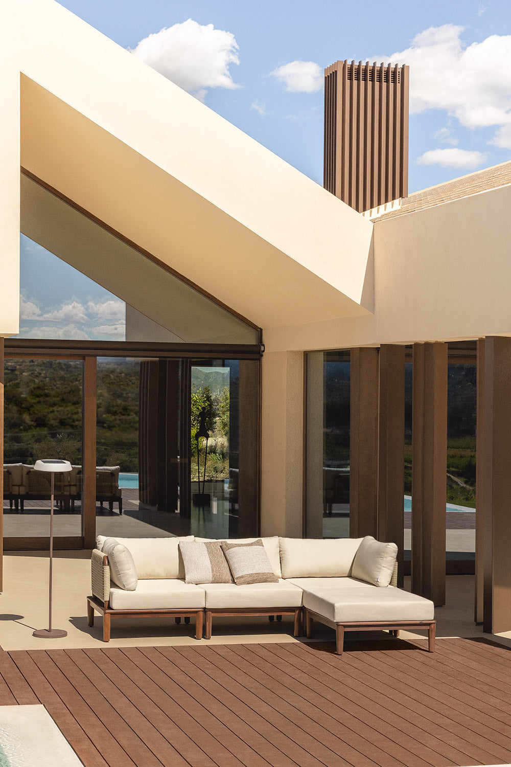 Outdoor sofa MODENA, with ottoman.