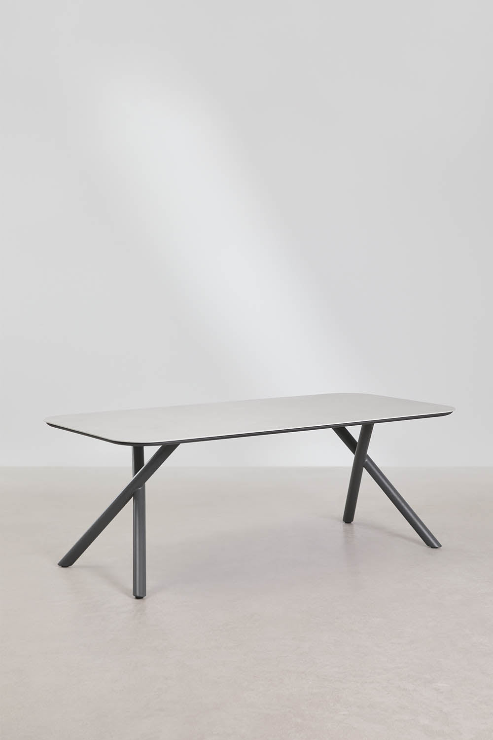 MELO outdoor rectangular table, aluminum