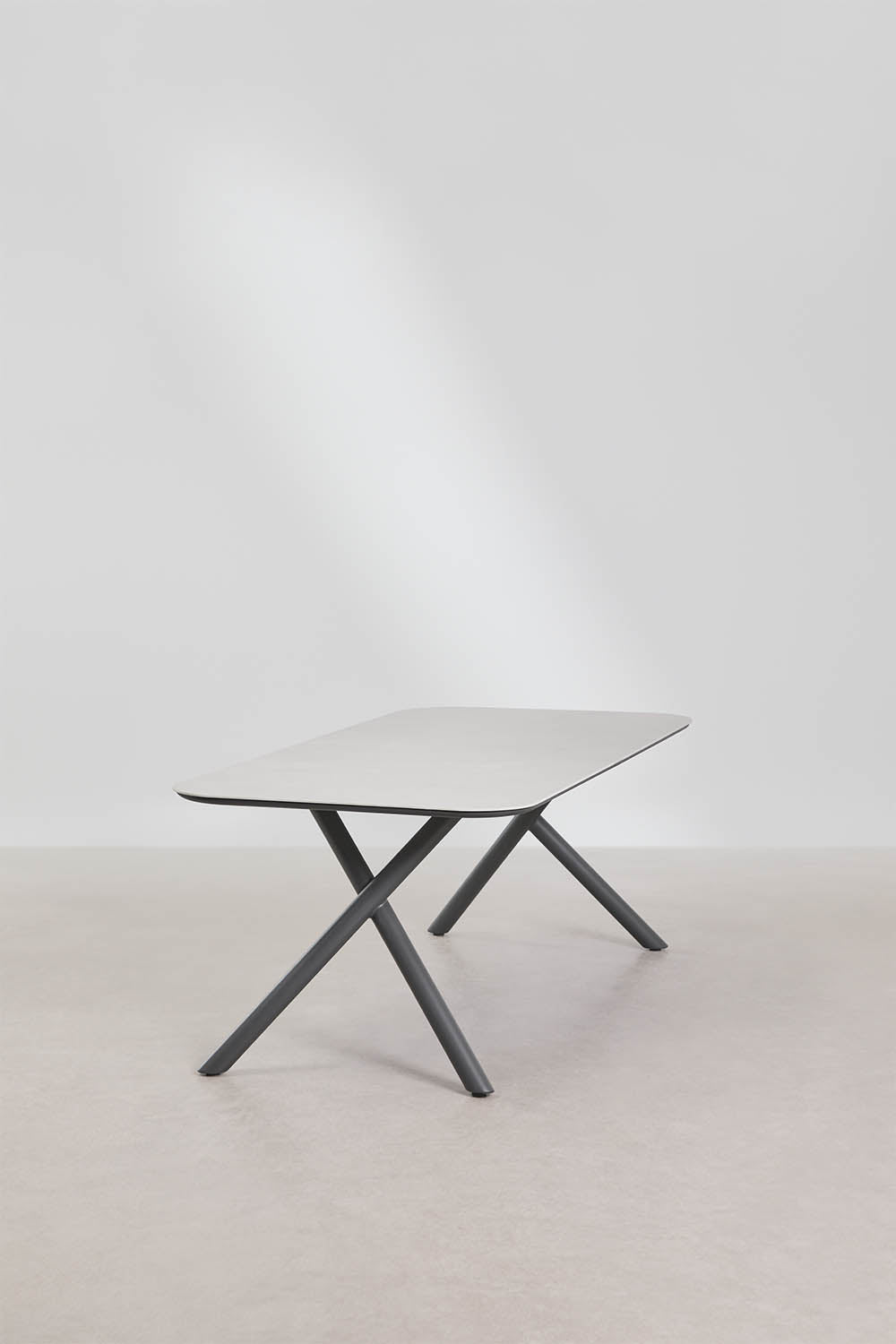 MELO outdoor rectangular table, aluminum