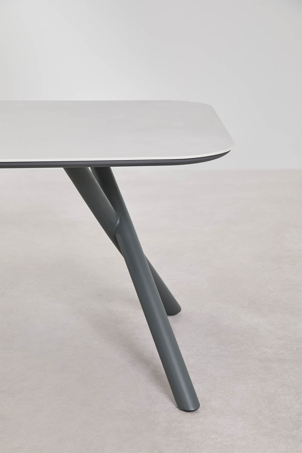MELO outdoor rectangular table, aluminum