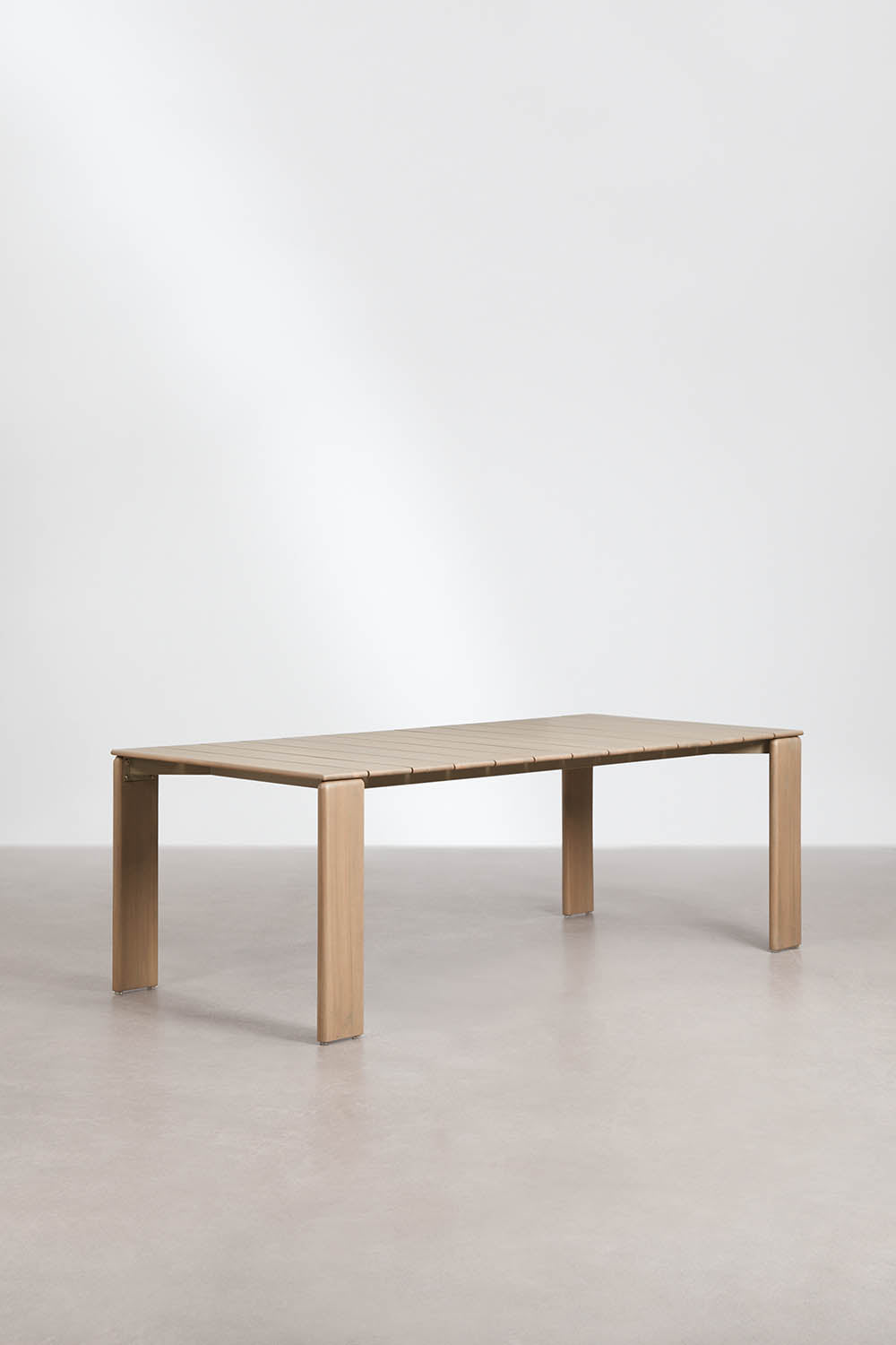 Outdoor table AKATO, acacia, light brown