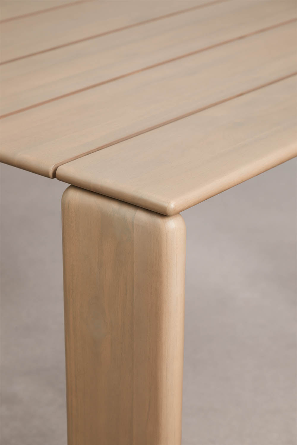 Outdoor table AKATO, acacia, light brown
