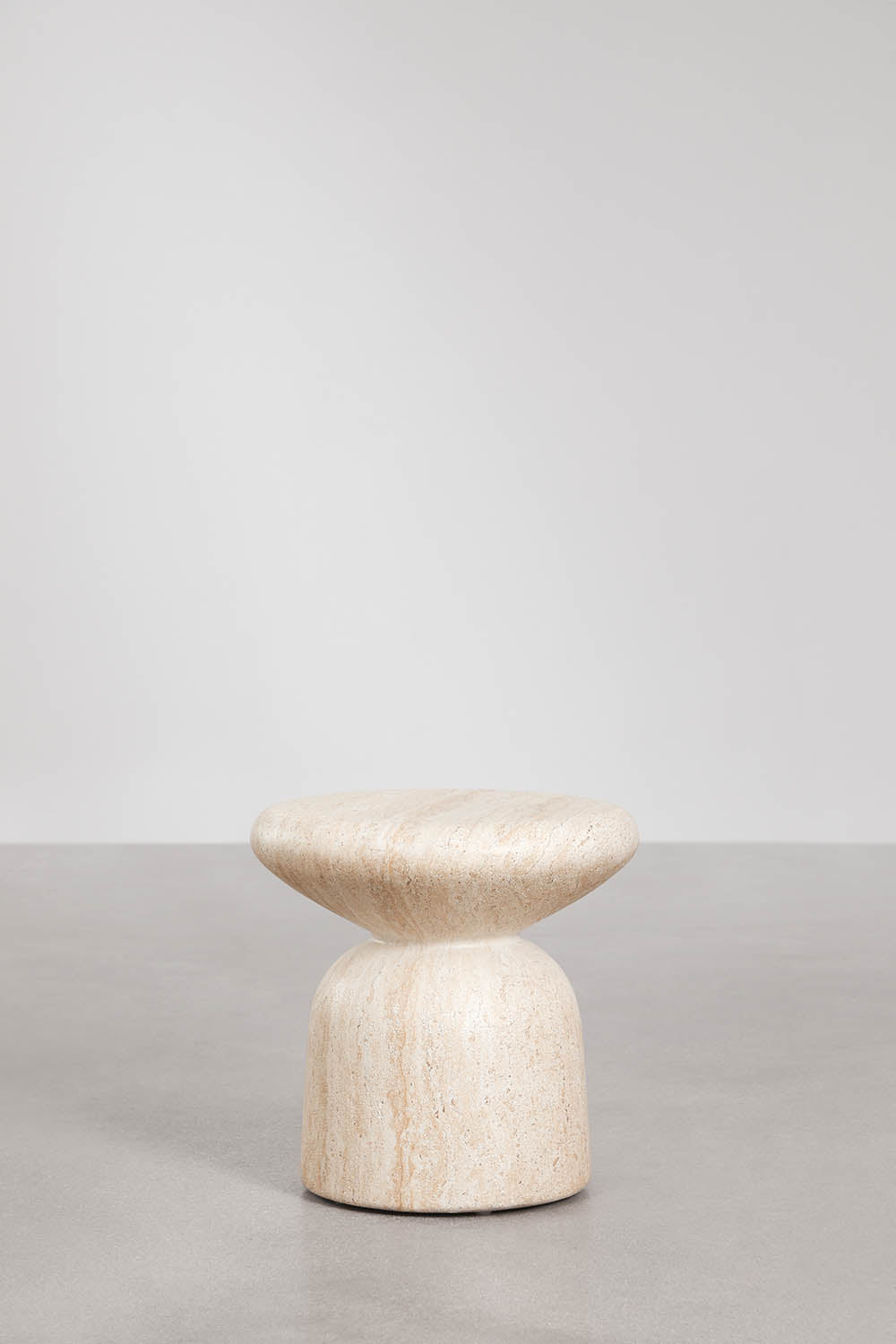 Outdoor table ZANIRA, travertine imitation