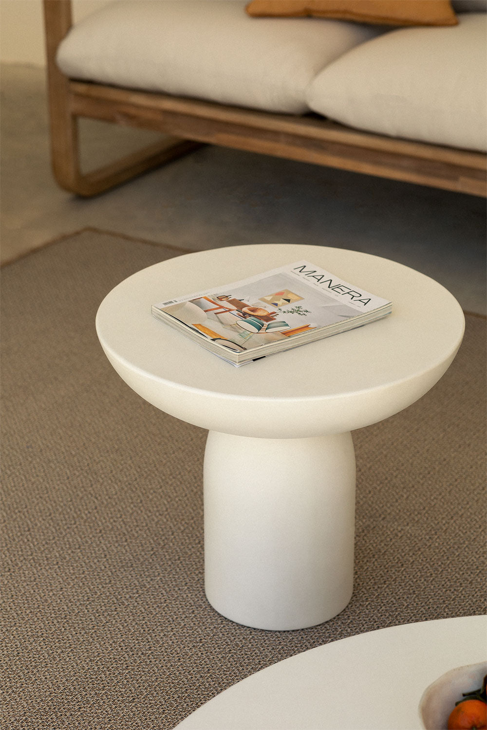 Outdoor table ZENADIA, grey sand color