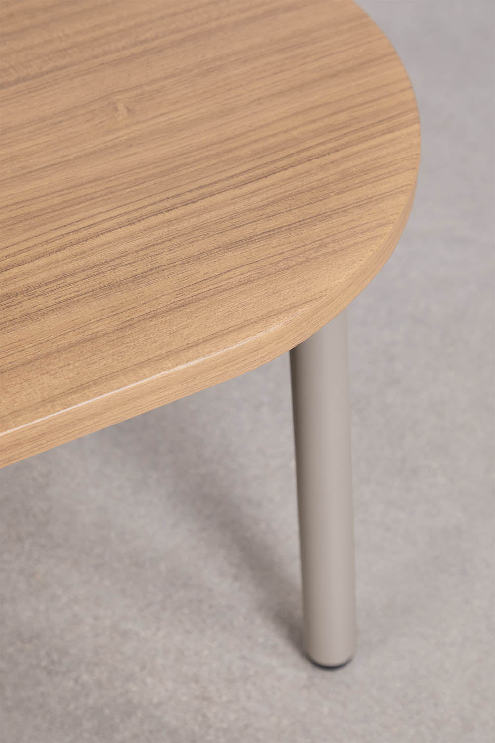 Outdoor table ZUNIKA, oval, mocha brown
