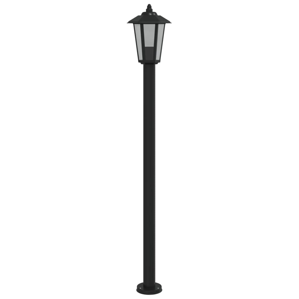 Lauko šviestuvai, 3vnt., juodi, 120cm, nerūdijantis plienas - Namų Idėja