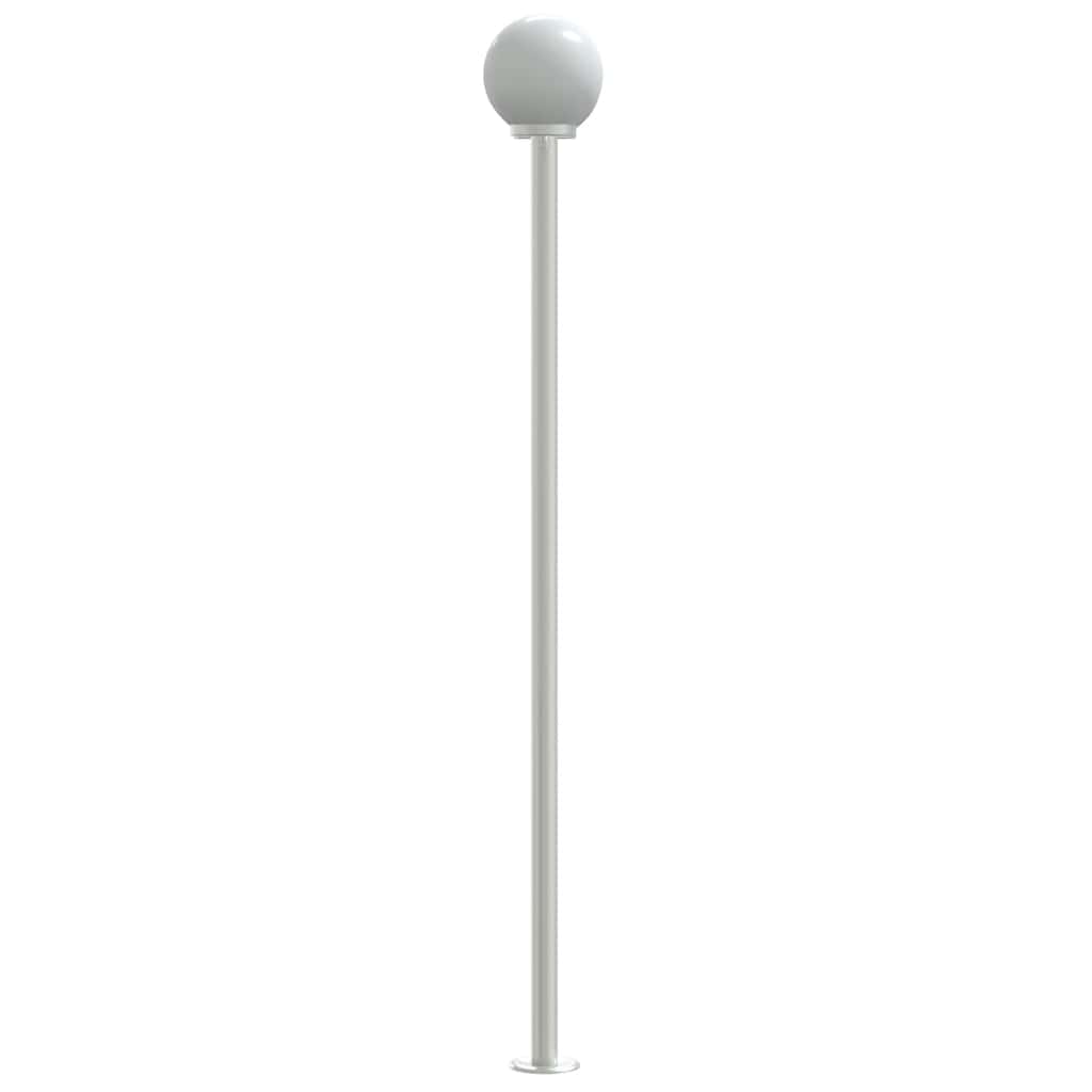 Lauko šviestuvai, 3vnt., sidabriniai, 215cm, plienas - Namų Idėja