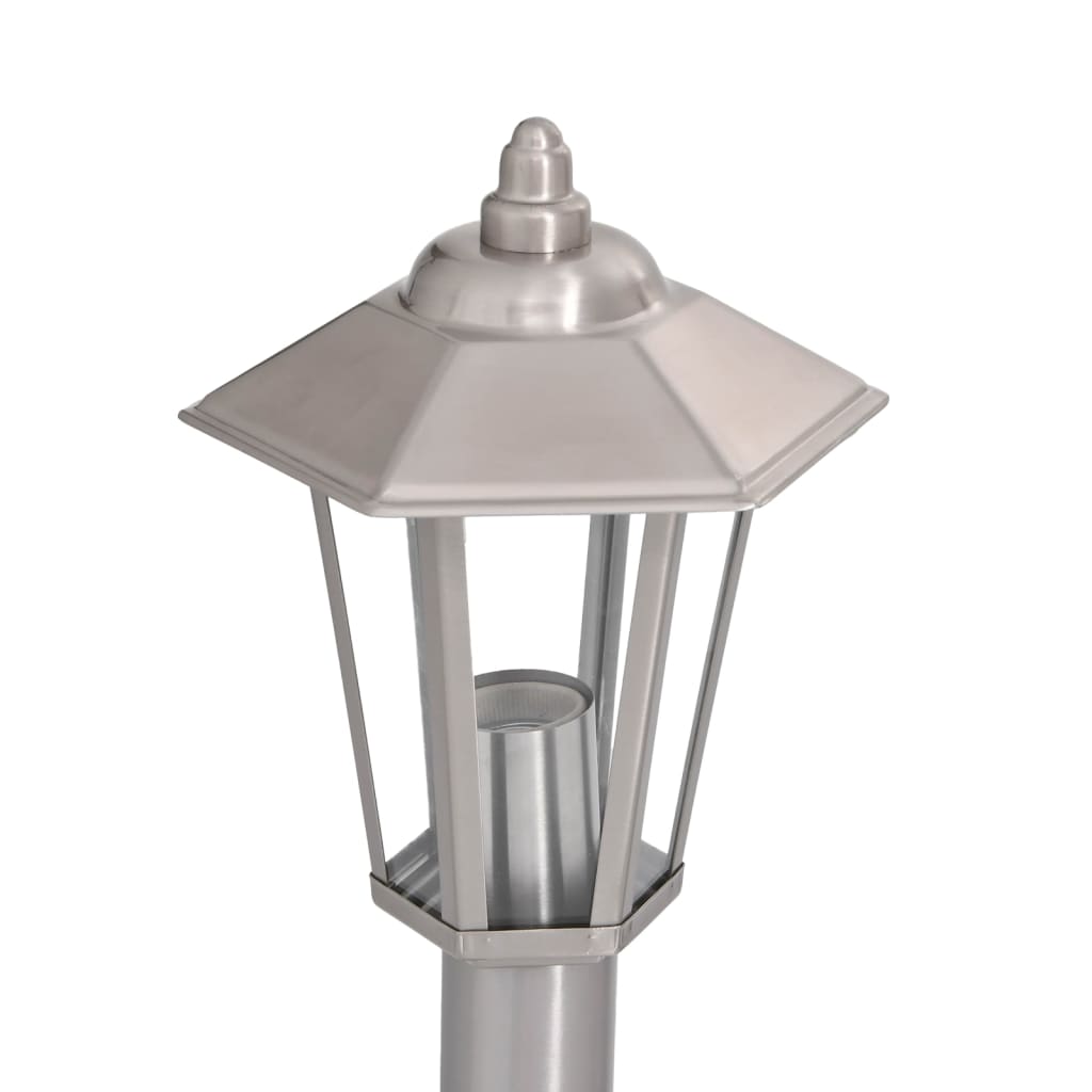 Lauko šviestuvai, 3vnt., sidabriniai, 80cm, plienas - Namų Idėja