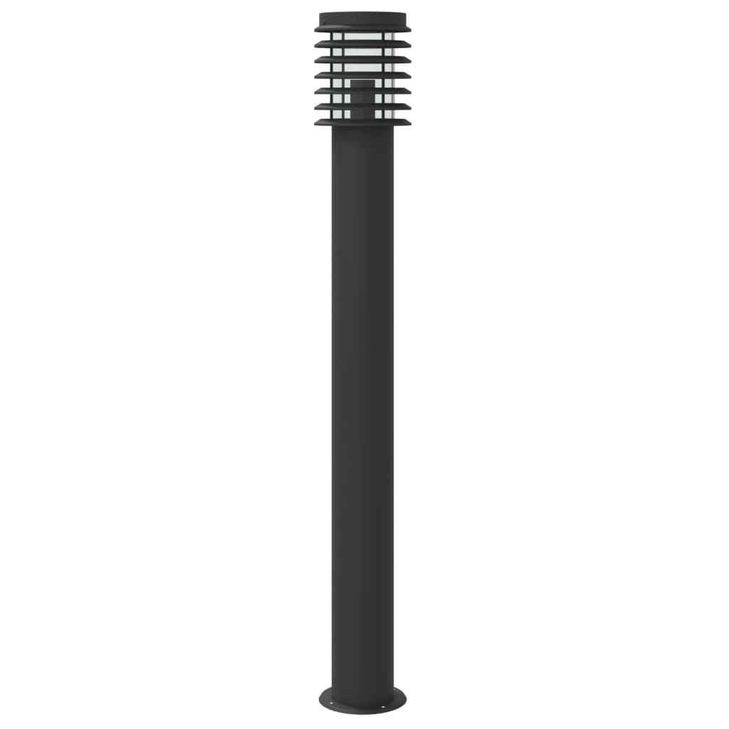 Lauko šviestuvai su jutikliu, 3vnt., juodi, 110cm, plienas - Namų Idėja