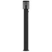 Lauko šviestuvai su jutikliu, 3vnt., juodi, 110cm, plienas - Namų Idėja