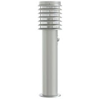 Lauko šviestuvai su jutikliu, 3vnt., sidabriniai, 60cm, plienas - Namų Idėja