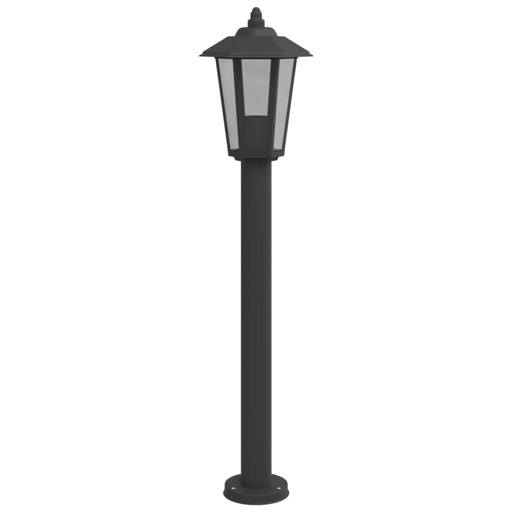 Lauko šviestuvas, 3vnt., juodas, 80cm, nerūdijantis plienas - Namų Idėja