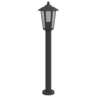 Lauko šviestuvas, 3vnt., juodas, 80cm, nerūdijantis plienas - Namų Idėja