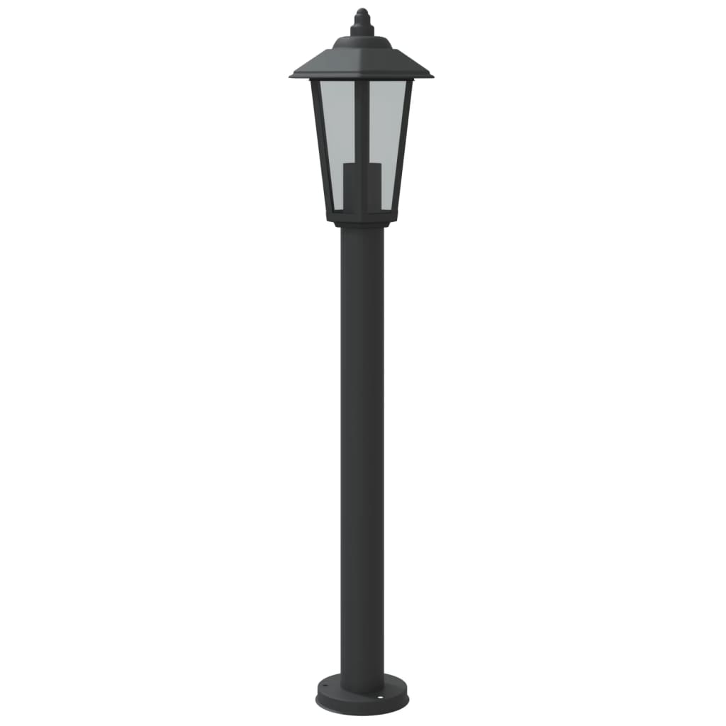 Lauko šviestuvas, 3vnt., juodas, 80cm, nerūdijantis plienas - Namų Idėja