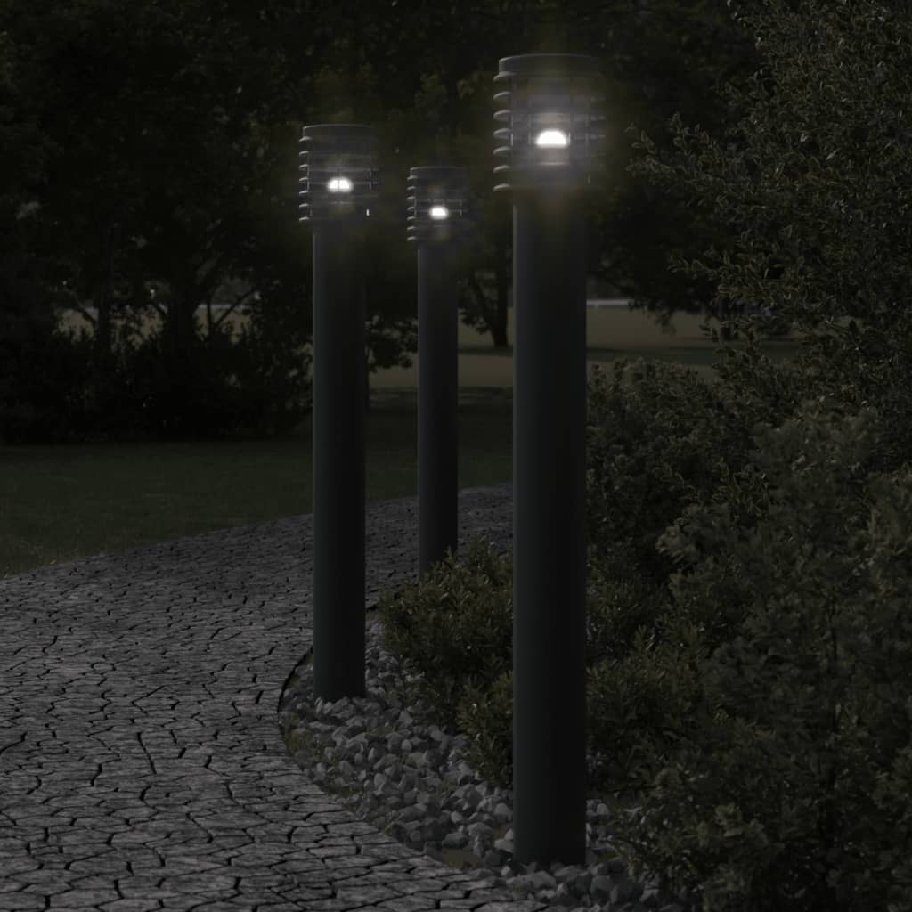 Lauko šviestuvas, juodos spalvos, 110cm, nerūdijantis plienas - Namų Idėja